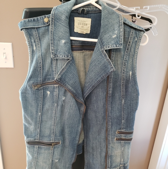 Sleeveless denim vest - Picture 1 of 2